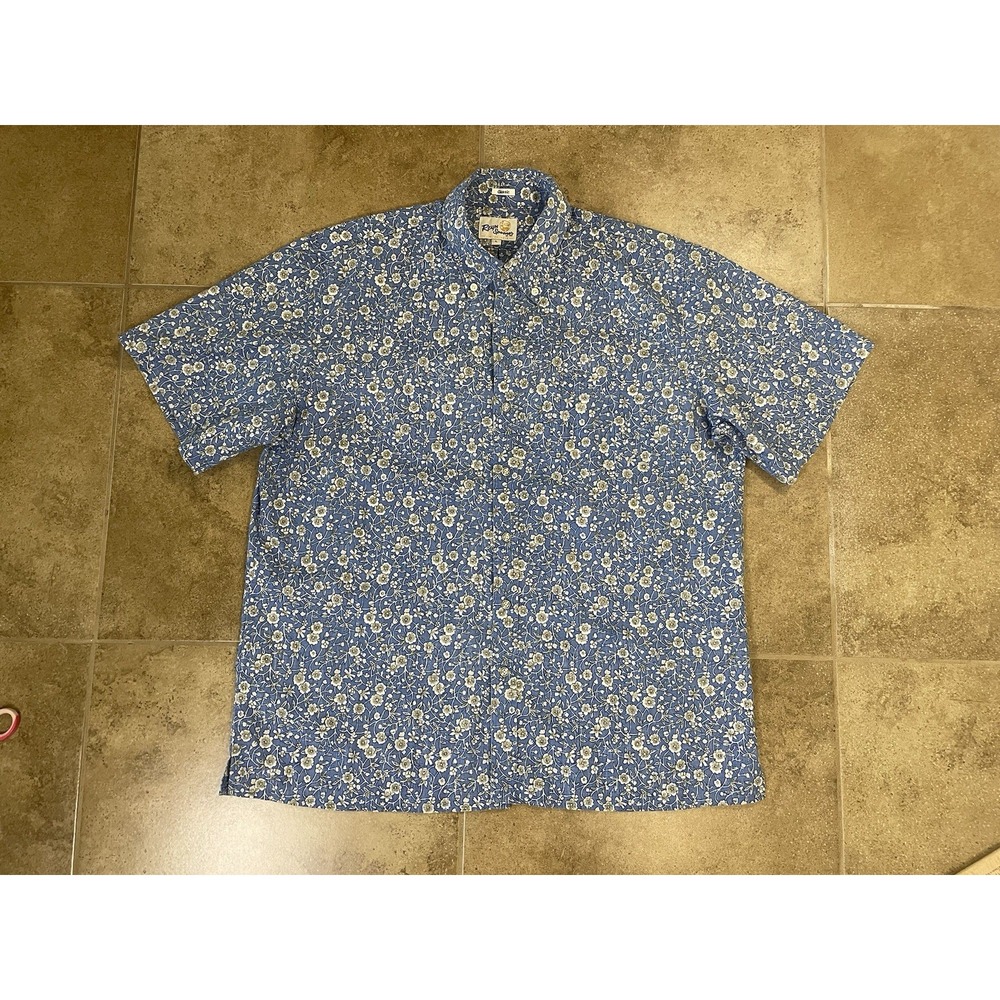 Reyn Spooner Shirt Men's Sz L Limited Issue Classic Hawaiian Kettle Floral Camp